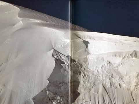 
Reinhold Messner (centre) just above the North Col on Aug 18, 1980 on his Everest solo climb - All Fourteen 8000ers (Reinhold Messner) book
